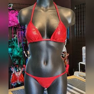 Red Bikini A/B-Small (competition, posing practice, photo shoot)